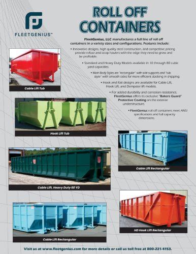 roll off container brochure